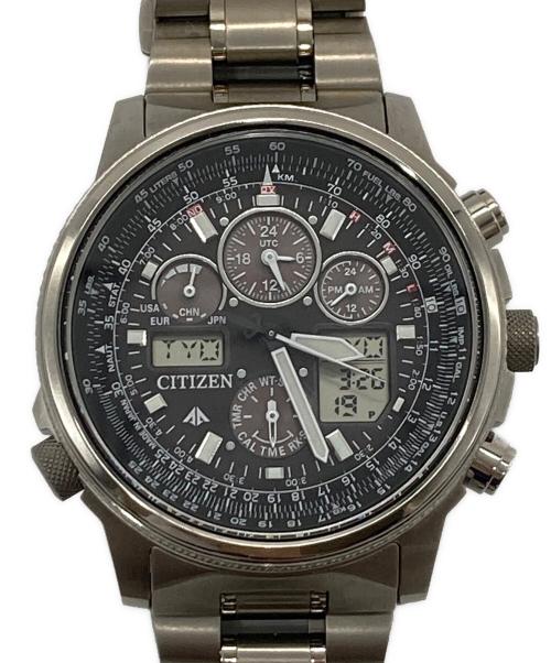 CITIZEN（シチズン）CITIZEN (シチズン) クロノグラフ　プロマスター スカイシリーズ　電波ソーラー　多針アナログ　生活防水 ブラック サイズ:実寸参照の古着・服飾アイテム
