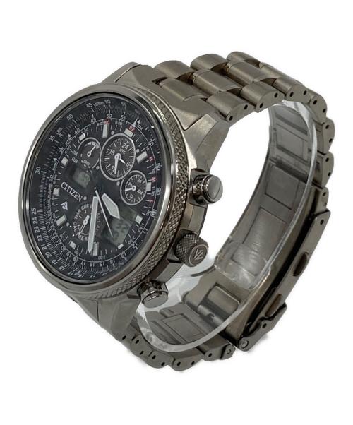 CITIZEN（シチズン）CITIZEN (シチズン) クロノグラフ　プロマスター スカイシリーズ　電波ソーラー　多針アナログ　生活防水 ブラック サイズ:実寸参照の古着・服飾アイテム