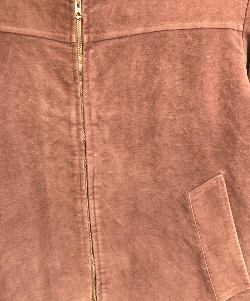 French Army（フランス軍）French Army (フランス軍) 【古着】French Brown Moleskin Zip Jacket モールスキンジャケット　アウター　ECLARジップ 40年代～50年代 ブラウン サイズ:実寸参照の古着・服飾アイテム