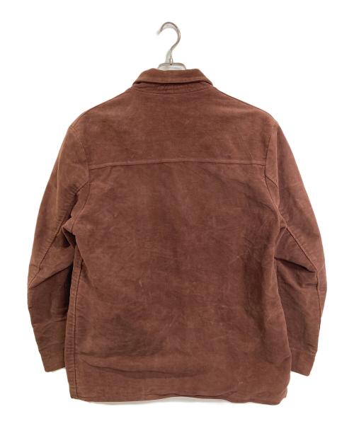 French Army（フランス軍）French Army (フランス軍) 【古着】French Brown Moleskin Zip Jacket モールスキンジャケット　アウター　ECLARジップ 40年代～50年代 ブラウン サイズ:実寸参照の古着・服飾アイテム