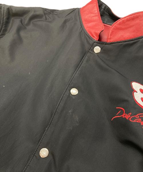 CHASE AUTHENTICS by JH Design Group（チェイス・オーセンティックス・バイ・ジェーエイチ・デザイン・グループ）CHASE AUTHENTICS by JH Design Group 【古着】レザー切替レーシングジャケット スタジャン　アウター　リバーシブル レッド×ブラック サイズ:2XLの古着・服飾アイテム