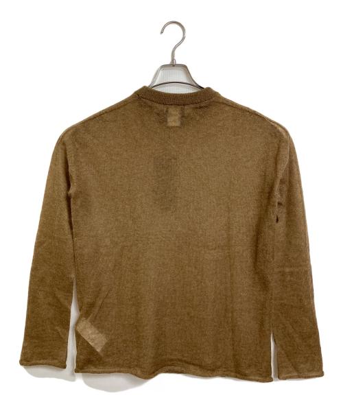 ATON（エイトン）ATON (エイトン) モヘア混クルーネックニット　長袖ニット　日本製 ベージュ サイズ:02 未使用品の古着・服飾アイテム