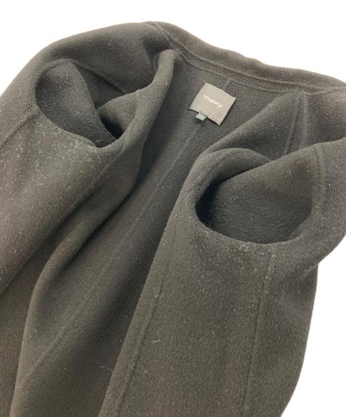 theory（セオリー）theory (セオリー) カシミヤ混チェスターコート　ロングコート　アウター　フォーマル ブラック サイズ:Mの古着・服飾アイテム