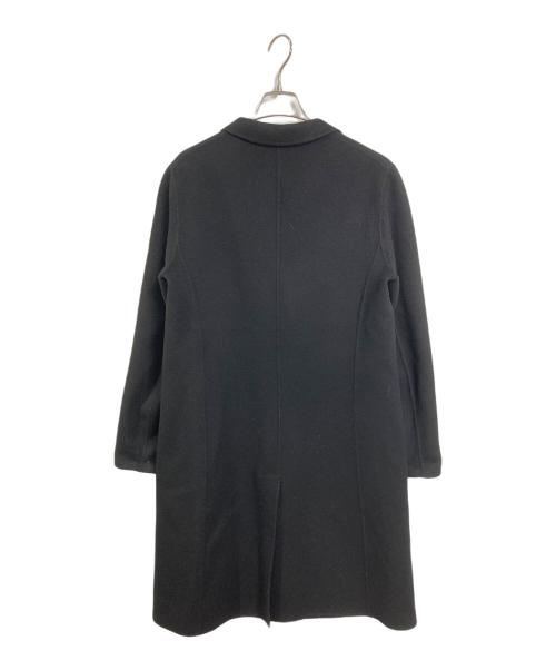 theory（セオリー）theory (セオリー) カシミヤ混チェスターコート　ロングコート　アウター　フォーマル ブラック サイズ:Mの古着・服飾アイテム