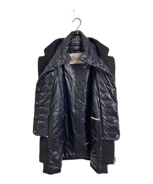 HERNO（ヘルノ）HERNO (ヘルノ) デタッチャブル パネルコート 3WAY  ブラック サイズ:42の古着・服飾アイテム