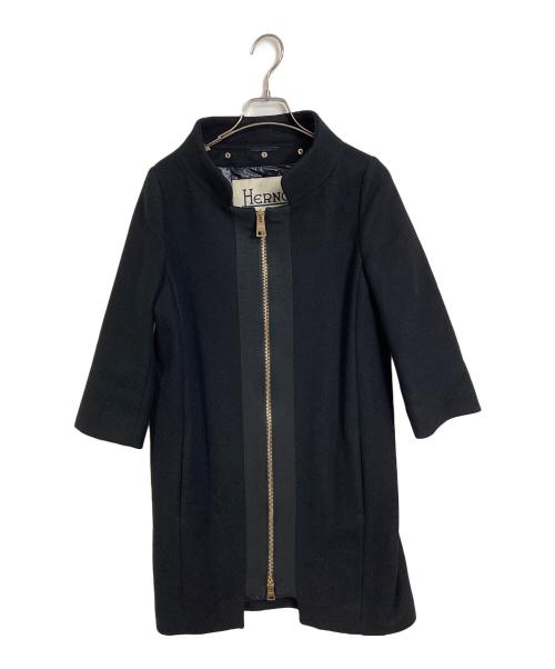 HERNO（ヘルノ）HERNO (ヘルノ) デタッチャブル パネルコート 3WAY  ブラック サイズ:42の古着・服飾アイテム