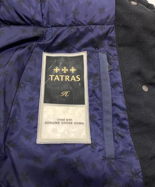 TATRAS（タトラス）TATRAS (タトラス) ツイード 切替 ダウン  ロングコート　Rライン ブラック サイズ:2の古着・服飾アイテム