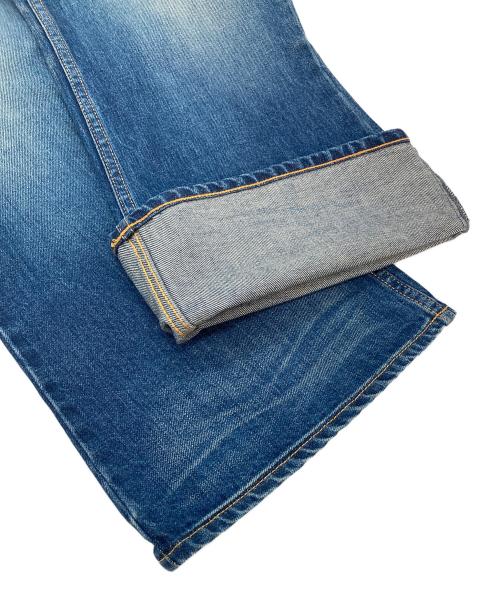 lucien pellat-finet（ルシアン・ペラフィネ）lucien pellat-finet (ルシアン・ペラフィネ) ユーズド加工ジーンズ　4ポケット　タグ付き インディゴ サイズ:Sの古着・服飾アイテム