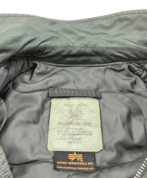 ALPHA INDUSTRIES（アルファインダストリーズ）ALPHA INDUSTRIES (アルファインダストリーズ) CWU-45/P Flight Jacket ミリタリー　アウター　フライトジャケット　 グリーン サイズ:Mの古着・服飾アイテム