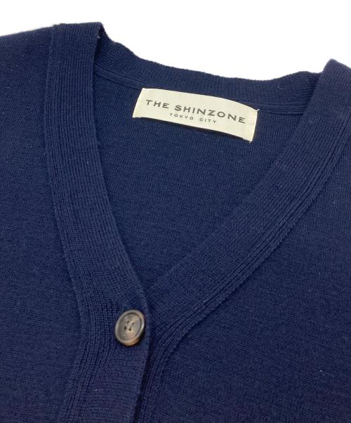 THE SHINZONE（ザ シンゾーン）THE SHINZONE (ザ シンゾーン) CAPELIN KINT CARDIGAN　ウールカーディガン　日本製 ネイビー サイズ: FREEの古着・服飾アイテム