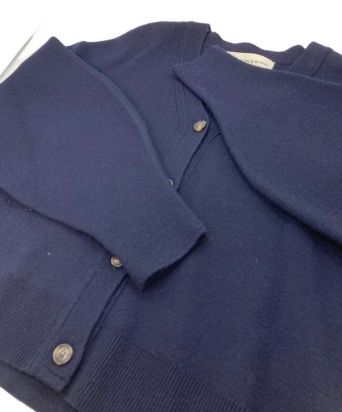 THE SHINZONE（ザ シンゾーン）THE SHINZONE (ザ シンゾーン) CAPELIN KINT CARDIGAN　ウールカーディガン　日本製 ネイビー サイズ: FREEの古着・服飾アイテム
