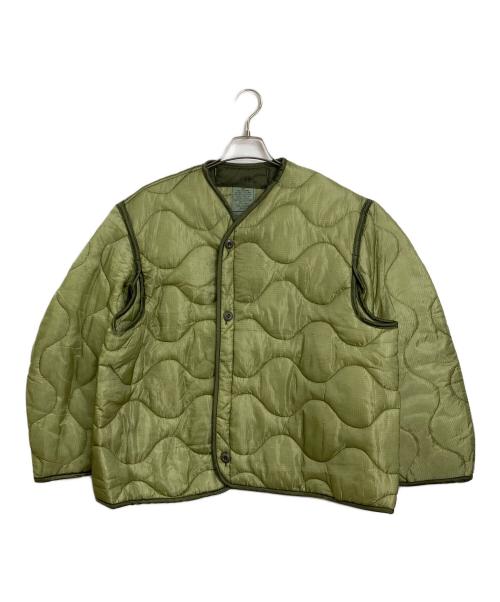 US ARMY（ユーエスアーミー）US ARMY (ユーエスアーミー) キルティングライナー　ARMYライナー グリーン サイズ:US2の古着・服飾アイテム