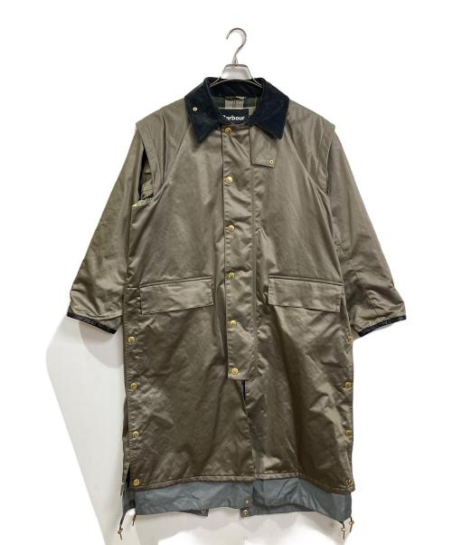Barbour（バブアー）Barbour (バブアー) TANAKA (タナカ) CITYSHOP (シティショップ) DETACHABLEデタッチャブル ロングコート　アウター　ライトアウター　ロングベスト カーキ サイズ:36の古着・服飾アイテム