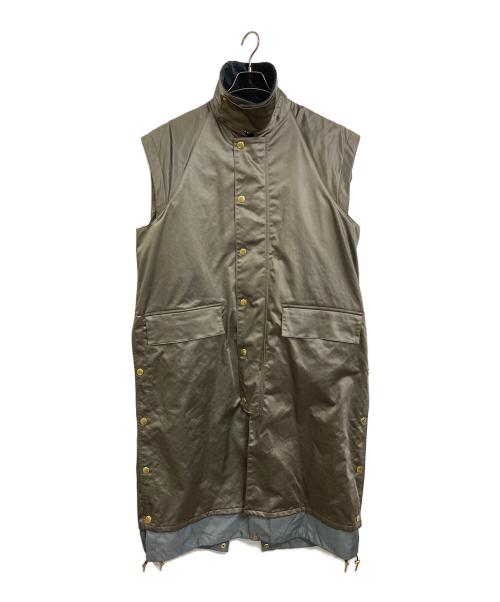 Barbour（バブアー）Barbour (バブアー) TANAKA (タナカ) CITYSHOP (シティショップ) DETACHABLEデタッチャブル ロングコート　アウター　ライトアウター　ロングベスト カーキ サイズ:36の古着・服飾アイテム