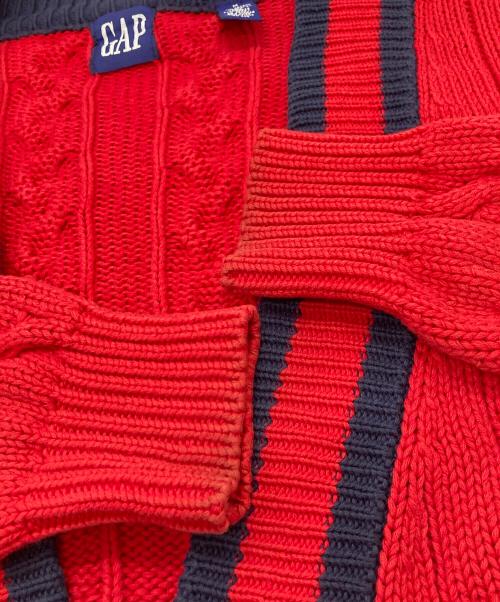 GAP（ギャップ）GAP (ギャップ) ニットカーディガン　 OLD GAP レッド サイズ:Mの古着・服飾アイテム