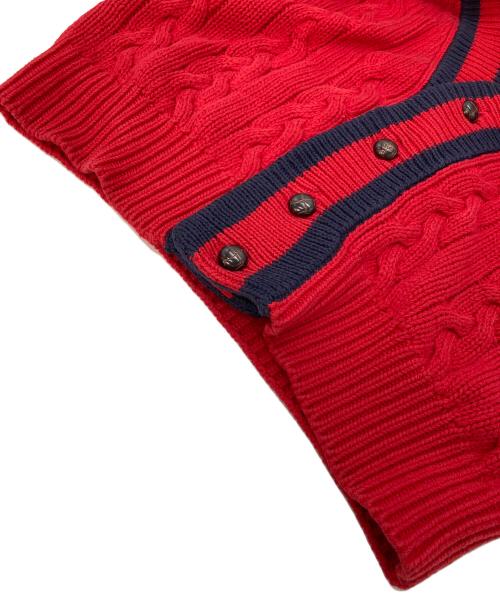 GAP（ギャップ）GAP (ギャップ) ニットカーディガン　 OLD GAP レッド サイズ:Mの古着・服飾アイテム