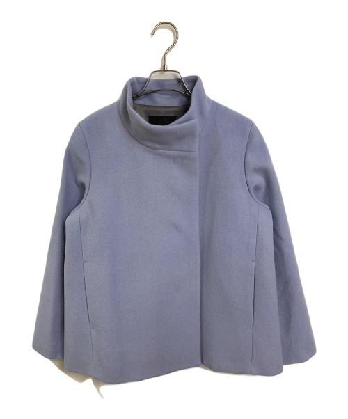 UNTITLED（アンタイトル）UNTITLED (アンタイトル) ウールショートコート ステッチレス　Aライン　アウター ブルー サイズ:1の古着・服飾アイテム