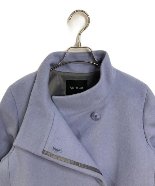 UNTITLED（アンタイトル）UNTITLED (アンタイトル) ウールショートコート ステッチレス　Aライン　アウター ブルー サイズ:1の古着・服飾アイテム