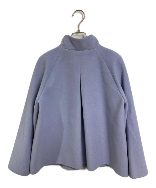 UNTITLED（アンタイトル）UNTITLED (アンタイトル) ウールショートコート ステッチレス　Aライン　アウター ブルー サイズ:1の古着・服飾アイテム