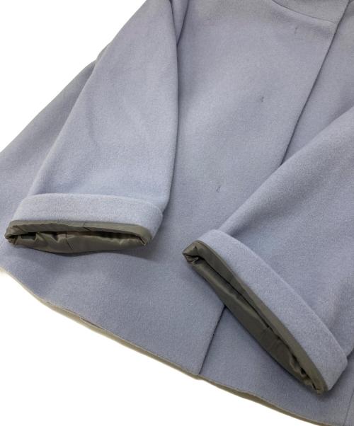 UNTITLED（アンタイトル）UNTITLED (アンタイトル) ウールショートコート ステッチレス　Aライン　アウター ブルー サイズ:1の古着・服飾アイテム