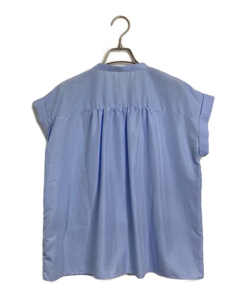 UNTITLED（アンタイトル）UNTITLED (アンタイトル) フィブリルフリルブラウス ブルー サイズ:2の古着・服飾アイテム