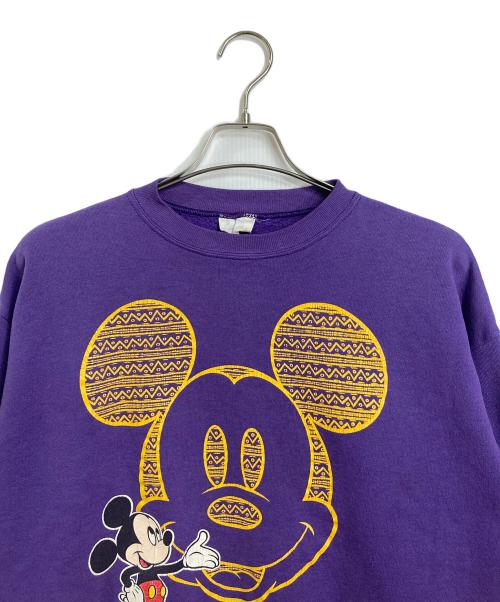 velva sheen（ベルバシーン）velva sheen (ベルバシーン) Disney (ディズニー) 【古着】80'S~90'S キャラクタースウェット ネイティブ柄　80年代　90年代　USA製 パープル サイズ:Lの古着・服飾アイテム