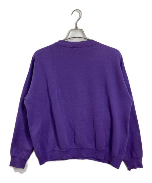velva sheen（ベルバシーン）velva sheen (ベルバシーン) Disney (ディズニー) 【古着】80'S~90'S キャラクタースウェット ネイティブ柄　80年代　90年代　USA製 パープル サイズ:Lの古着・服飾アイテム