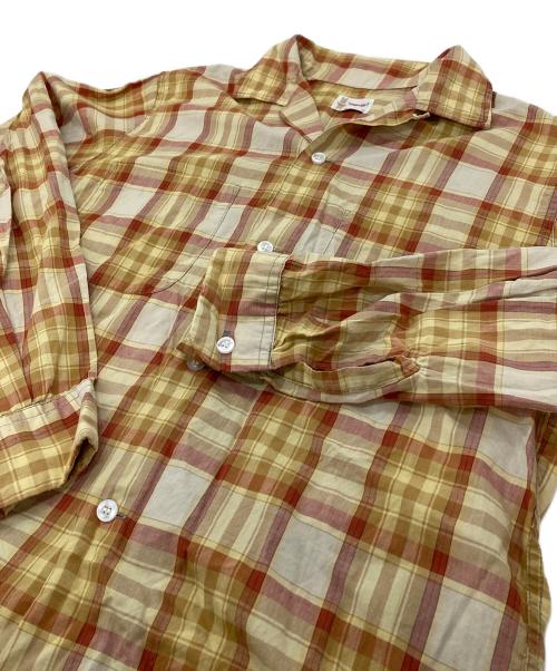 TOWN CRAFT（タウンクラフト）TOWN CRAFT (タウンクラフト) 【古着】50ｓ60ｓチェックシャツ　　50年代　60年代 イエロー サイズ:Sの古着・服飾アイテム