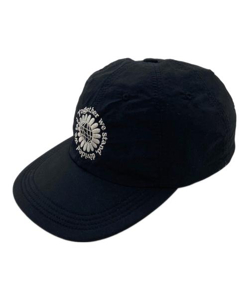 GARBAGE（ガーベッジ）garbage (ガーベッジ) SOFT BRIM 6 PANEL CAP (MOTTO) ブラック サイズ:実寸参照の古着・服飾アイテム
