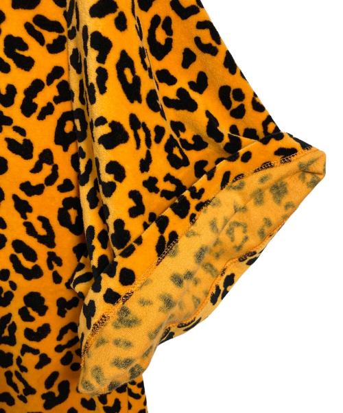 WACKO MARIA（ワコマリア）WACKO MARIA (ワコマリア) VELOUR POLO SHIRT S/S ( TYPE-2 ) レオパードポロシャツ　総柄　日本製 オレンジ×ブラック サイズ:XLの古着・服飾アイテム