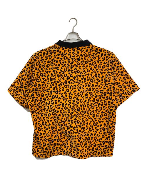 WACKO MARIA（ワコマリア）WACKO MARIA (ワコマリア) VELOUR POLO SHIRT S/S ( TYPE-2 ) レオパードポロシャツ　総柄　日本製 オレンジ×ブラック サイズ:XLの古着・服飾アイテム