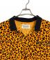 WACKO MARIA (ワコマリア) VELOUR POLO SHIRT S/S ( TYPE-2 ) レオパードポロシャツ　総柄　日本製 オレンジ×ブラック サイズ:XL：13000円
