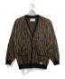 WACKO MARIA（ワコマリア）の古着「21AW LEOPARD MOHAIR CARDIGAN(TYPE2) モヘア混カーディガン　レオパード　総柄　日本製」｜ブラウン×ブラック