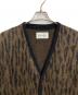WACKO MARIA (ワコマリア) 21AW LEOPARD MOHAIR CARDIGAN(TYPE2) モヘア混カーディガン　レオパード　総柄　日本製 ブラウン×ブラック サイズ:XL：26000円