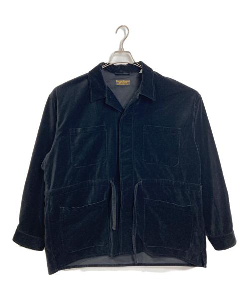 J.S HOMESTEAD（ジャーナルスタンダード ホームステッド）J.S HOMESTEAD (ジャーナルスタンダード ホームステッド) ベルベティーン ファティーグ シャツ　アウター　ライトアウター ブラック サイズ:Mの古着・服飾アイテム