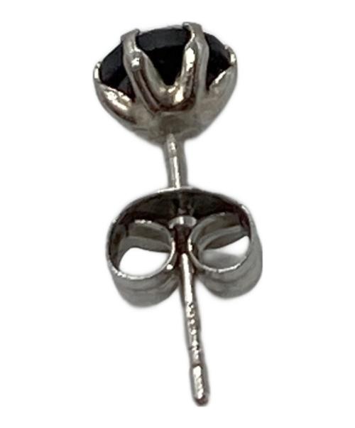 LION HEART（ライオンハート）LION HEART (ライオンハート) ブラックダイヤモンドピアス　0.25CT プラチナ ブラック サイズ:Mの古着・服飾アイテム
