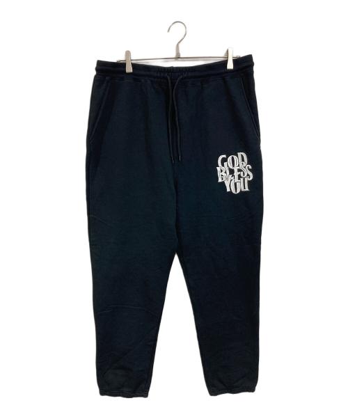 GOD BLESS YOU（ゴッド ブレス ユー）GOD BLESS YOU (ゴッド ブレス ユー) MFC STORE ロゴ刺繍 スウェットパンツ ブラック サイズ:XLの古着・服飾アイテム