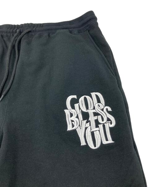 GOD BLESS YOU（ゴッド ブレス ユー）GOD BLESS YOU (ゴッド ブレス ユー) MFC STORE ロゴ刺繍 スウェットパンツ ブラック サイズ:XLの古着・服飾アイテム