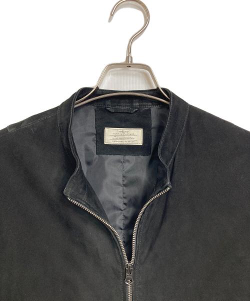 JOURNAL STANDARD relume（ジャーナルスタンダード レリューム）JOURNAL STANDARD relume (ジャーナルスタンダード レリューム) ゴートシングルスウェードライダース　レザージャケット　アウター　ライトアウター　ヤギ革 ブラック サイズ:Lの古着・服飾アイテム