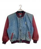 No Fearノーフィア）の古着「【古着】デニムスタジャン　デニムジャケット　アウター　ライトアウター　」｜インディゴ