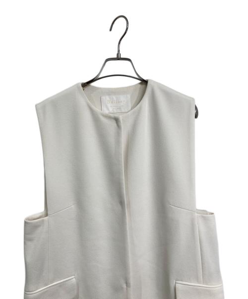 BALLSEY（ボールジィ）BALLSEY (ボールジィ) ドライアムンゼン クルーネックロングジレ ホワイト サイズ:36の古着・服飾アイテム