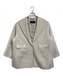 NOLLEY'S sophi（ノーリーズソフィー）の古着「SUPER140リバーショールコート　25AW 完売品 アウター」｜ベージュ