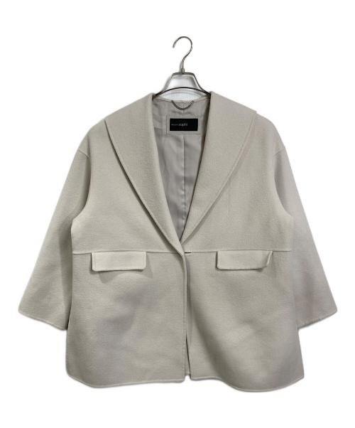 NOLLEY'S sophi（ノーリーズソフィー）NOLLEY'S sophi (ノーリーズソフィー) SUPER140リバーショールコート　25AW 完売品 アウター ベージュ サイズ:38の古着・服飾アイテム