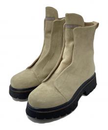 patrizia bonfanti（パトリシアボンファンティ）の古着「レザーブーツ」｜ベージュ