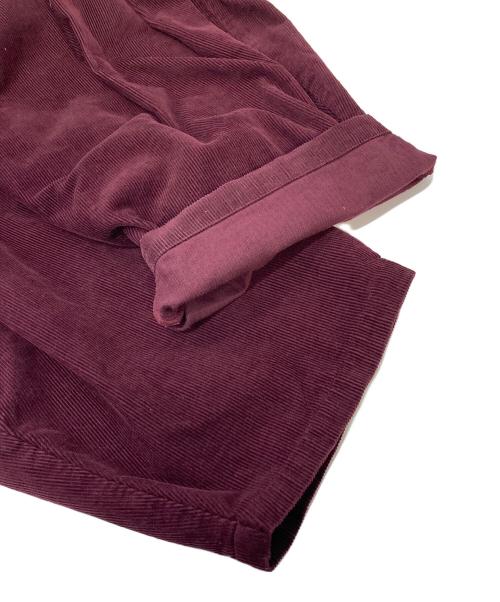 BLUEINGREEN（ブルーイングリーン）blueingreen (ブルーイングリーン) コーデュロイバルーンパンツ　 高城染工 バーガンディー サイズ:FREEの古着・服飾アイテム