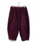 blueingreen（ブルーイングリーン）の古着「コーデュロイバルーンパンツ　 高城染工」｜バーガンディー