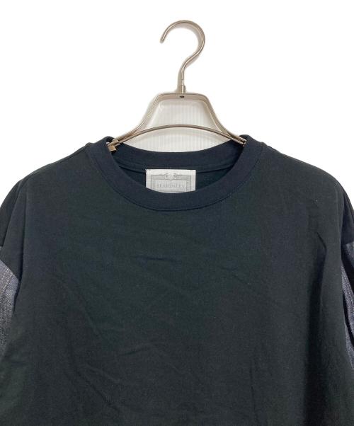 BEARDSLEY（ビアズリー）BEARDSLEY (ビアズリー) 袖デニムTee インディゴブラック サイズ:FREE 未使用品の古着・服飾アイテム