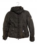 MONCLERモンクレール）の古着「ダウンジャケット　フーデットダウンジャケット　イタリア製」｜ブラウン