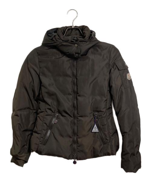 MONCLER（モンクレール）MONCLER (モンクレール) ダウンジャケット　フーデットダウンジャケット　イタリア製 ブラウンの古着・服飾アイテム