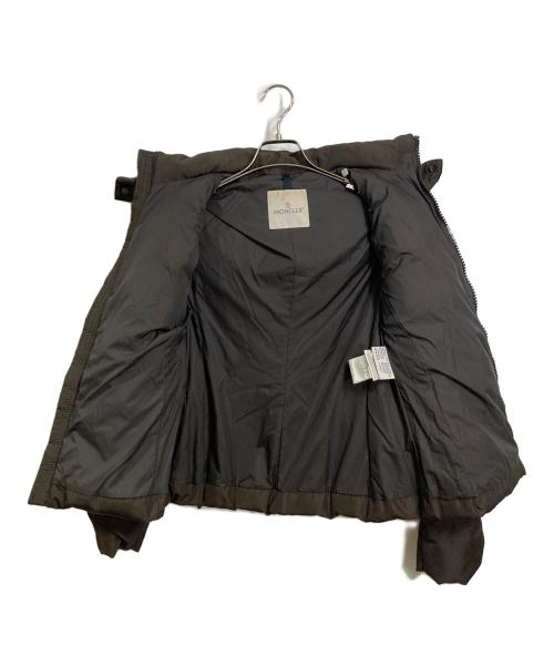 MONCLER（モンクレール）MONCLER (モンクレール) ダウンジャケット　フーデットダウンジャケット　イタリア製 ブラウンの古着・服飾アイテム